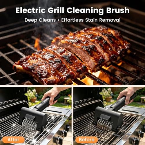 JVGTH Electric Grill Brush BBQ Grill Cleaning Brush - Thumbnail 4
