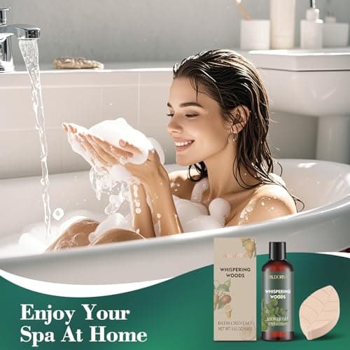 Birthday Spa Gift Set for Her - 6Pcs Bath and Body Kit Spa Basket for Women - Thumbnail 4