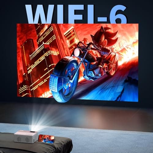 TMY Netflix-Officially-Licensed Mini Movie Projector with Wifi and Bluetooth, 1080P Full HD Portable Projector, Compatible with TV Stick/Smartphone/HDM/USB, indoor & outdoor use - Thumbnail 4