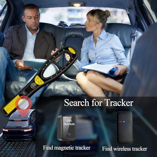 KAXYUYA Hidden Camera Detectors RF Bug Listening Device Detector Camera Finder GPS Tracker Detector for Travel, Car, Bathroom,Office, Hotel - Thumbnail 4
