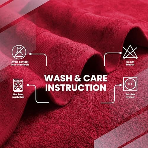 Infinitee Xclusives Jumbo Bath Sheets Towels for Adults – 600 GSM (35X70 Inches)– 100% Ring Spun Cotton, Soft and Absorbent Large Bath Towels for Bathroom - Thumbnail 3