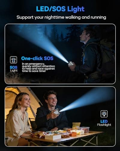 Portable Waist Fan Clip on Belt, 100 Speeds Adjustable Hands-Free Neck Fan, Waist Fan up to 24H Cooling, Hands-Free Hanging mini waist fan for Warehouse, Camping, Outdoor,Travel, Gray - Thumbnail 5