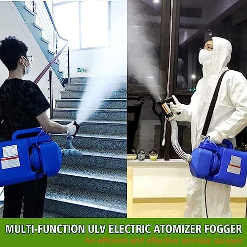 LONYEON 8L Electric ULV Cold Fogger Machine with Backpack Mist Atomizer, Adjustable Flow Rate, Large Area Spraying for Home Indoor Outdoor - Thumbnail 3