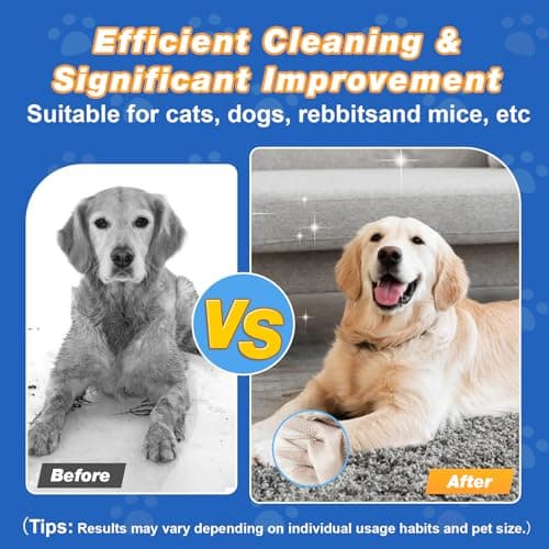 GIXSEGIE Pet Glove Wipes for Dogs and Cats, Deodorizing Cleaning Gloves, Hypoallergenic Coconut Oil Grooming Wipes, Individually Wrapped, for Pet Dry Cleaning, Daily Care and Travel, 18 Pcs - Thumbnail 5