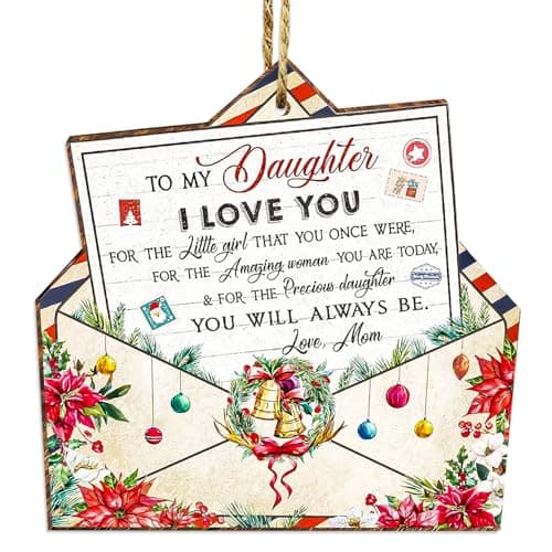 Daughter Christmas Ornaments 2026,Mother Daughter Ornament for Christmas Tree,Gifts for Daughters from Mom