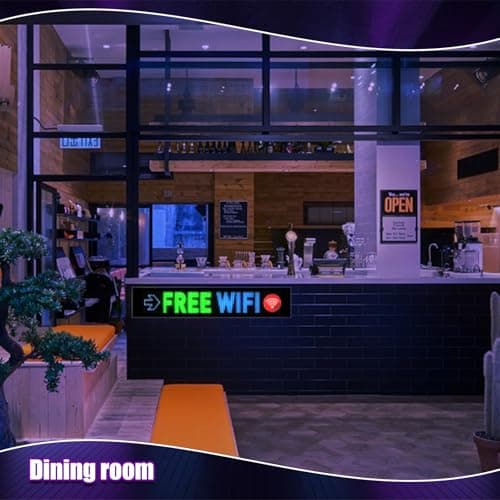 Large Programmable P5 Resolution LED Sign, Indoor Window LED Signs, Bluetooth App, for Business Bars Gaming Rooms Restaurants Festivals - Thumbnail 4