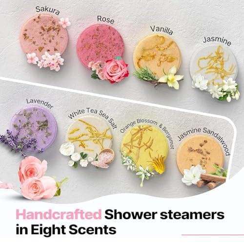 Shower Steamers Aromatherapy SWCANDY 8 Pack Gifts for Mom - Wife, Daughter, Grandma, Women, Sister and Teen Girls Natural Essential Oils Home Spa Self Care Stress Relief Relaxation - Thumbnail 2