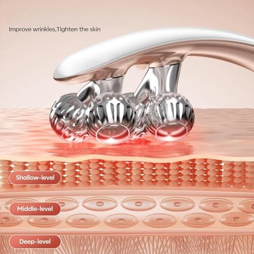 Doge&Vollar Facial Massager Face and Neck | Shaper & Slimmer for Women | Korean Skin Care | Lymphatic Contour Face Brush Face Roller Lymphatic Drainage | Rechargeable for Home & Travel Use - Thumbnail 6
