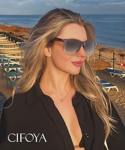 CIFOYA Polarized Sunglasses for Women Men Trendy Classic Retro Designer Sunglasses Fashion UV400 Protection - Thumbnail 2