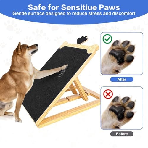 FL Falatier Dog Scratch Board for Nails, Adjustable Nail Filing Board with Mini Handheld Scratch Pad, Dog Nail File Alternative to Clippers and Grinders, Stress-Free At-Home Nail Care - Thumbnail 3