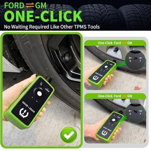 2IN1 TPMS Relearn Tool for GM and Ford with Model Switch Button, FIRSTOOL EL50448+EL50449 TPMS Reset Tool Tire Sensor Programmer Tire Sensor Reset Tool, TPMS Sensor Tool for GMC Lincoln Buick Cadillac - Thumbnail 2
