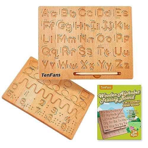 Montessori Alphabet Tracing Board, ABC Writing Practice Toy for Ages 3-5 - Image 1