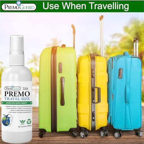 Travel Bed Bug & Mite Killer Spray by Premo Guard 3 oz – Child & Pet Safe – Fast Acting – Stain & Odor Free – Best Protection – Carryon Bag Approved - Thumbnail 5