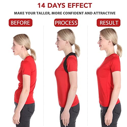 Schiara Posture Corrector for Men and Women, Comfortable Upper and Back Brace, Adjustable Back Support for Back, Shoulder and Neck - Thumbnail 2