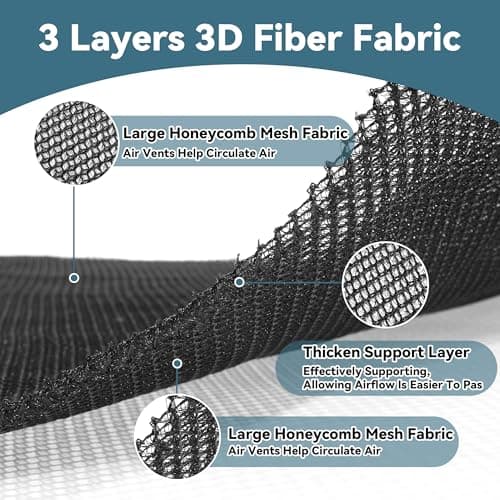 MABOZOO Breathable Mattress Underlay, Queen Size 3D Air Meshfiber Under Mattress Pad, RV Under Mattress Ventilationand for RV Bed Camper Boat (Queen, 80 * 60 in) - Thumbnail 3
