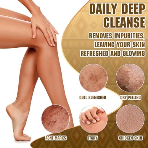 SpiralScgv 2 Pieces African Net Sponge Authentic – Real Authentic Exfoliating Bath Sponges for Silky Smooth Skin, Deep Cleansing Mesh for Full Body, Quick-Drying & Travel-Friendly（Blue Black） - Thumbnail 4