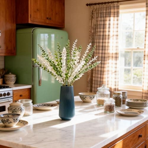 Acfruits 23.6'' Artificial Eucalyptus Stems Decor 12 Pcs Lifelike Eucalyptus Leaves Fake Greenery Branches for Wedding Centerpiece Flower Floral Arrangement - Thumbnail 5