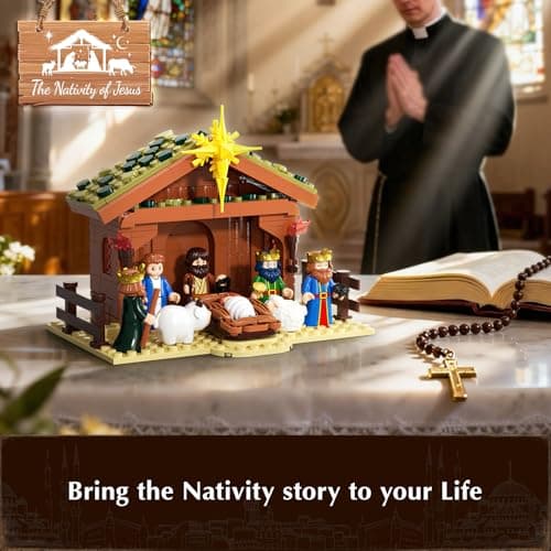 JAKI The Nativity Building Set, Jesus Building Block Set, Toy of Faith Series, Bible Story Jesus, Decoration for Prayer Room, Church, Toy for Adults, Christian, Religious - Thumbnail 2