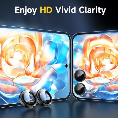 YWXTW EZ Alignment for Samsung Galaxy Z Flip 7 Screen Protector, [Strengthen Crease Test] 4Pcs Inner Soft EPU Film+2Pcs Front Display Tempered Glass+1 Set Camera lens Protector, Anti Scratch - Thumbnail 6