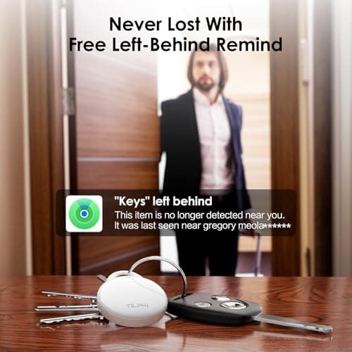 Air Tracker Tags-4 Pack (iOS Only), Bluetooth Tracker for Apple Find My App - Thumbnail 4