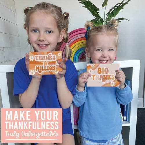 Hadley Designs 54 Bulk Thank You Cards with Envelopes - Thank You Cards for Kids & Adults, Appreciation Card for Birthdays, Baby Shower, Teacher, Small Business, Party Guests, Coworkers & Holidays - Thumbnail 4