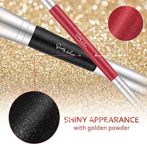 Makeup Brushes Dual-ended Foundation Brush - START MAKERS 2-in-1 Concealer Brush Face Eyebrow Eyeshadow Brush for Liquid, Powder, Buffing, Blending, Contouring Foundation Make Up Brushes(2Pcs) - Thumbnail 4