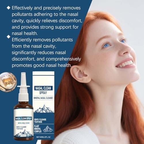 Yszbiay 2-Pack Nasal Spray for Daily Nasal Hygiene – Nasomin Nasal Spray with Iodine & Fulvic Acid, Non-Medicated Fine Mist Nasal Cleanse for Dry Air, Travel & Everyday Use - Thumbnail 6