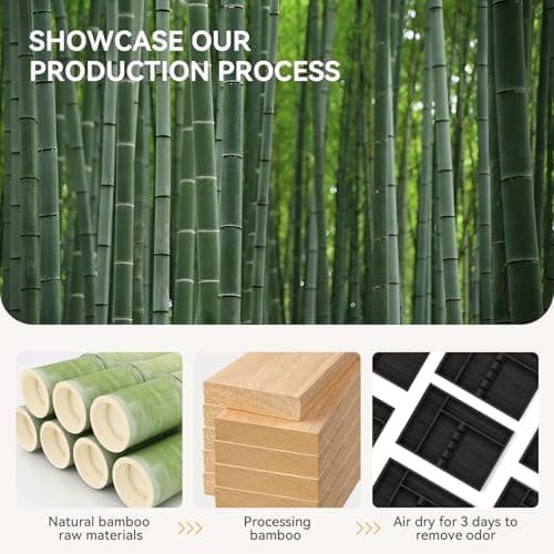 Yofidra Bamboo Silverware Organizer, 13.8 x 9.84 x 1.96 Inches Kitchen Utensil Drawer Organizer, Silverware Tray for Drawer with Fixed Slots for Spoons, Forks & Knives, Natural (Black) - Thumbnail 4