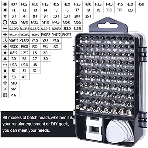 115-in-1 Precision Screwdriver Set - [Super Durable] Professional Magnetic Repair Tool Kit, Mini Screwdrivers for Phone, Computer, Laptop, MacBook, Watch, Eyeglasses, and Electronics (115) - Thumbnail 4