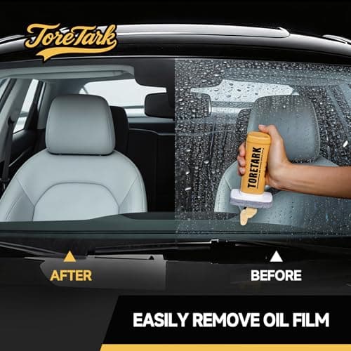 Handheld Glass Oil Film Remover for Car Window, Automotive Oil Film Cleaning Brush for Clear View, TSCA Certified Windshield Cleaner, Easy to Apply - Glass Emulsion Cleaner - Thumbnail 2