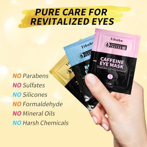 Under Eye Patches(36 Pairs), Valentines Day Gifts for Women, 24K Gold, Caffeine, Retinol Eye Masks for Puffy Eyes, Wrinkles, Dark Circles - Restoring & Awakening & Moisturizer - Thumbnail 5