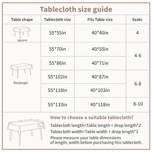 UWWGKK Wipeable Gingham Tablecloth, Green Red Grid Tablecloths Rectangular Durable, Table Cloth for Birthday Decorations, Home Dining Party - Thumbnail 6