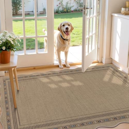 U'Artlines 3'x5' Rugs for Entryway, Non Slip Woven Washable Area Rugs, Indoor Door Mat, Kitchen Mats for Floor, Front Entrance Doormat for Kitchen Hall Porch Bathroom Bedroom Patio Decor (Colorful) - Thumbnail 5