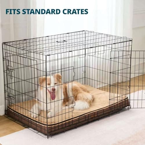LIORCE Memory Foam XL Dog Bed - 4” Thick Orthopedic Beds for Extra Large Dogs - Waterproof Dog Bed with Removable Washable Cover & Wrap-Around Zipper - Ultimate Comfort and Easy Maintenance - Thumbnail 4