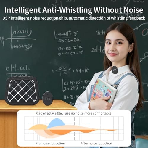 TANALAZ S1 25W Voice Amplifier with Wireless Magnetic Dual Lavalier Microphone, Portable Bluetooth Speaker and Microphone PA System with Shoulder Chain for Classroom Meeting Training Speech Guide - Thumbnail 5
