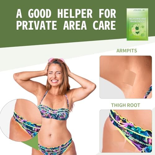 Ingrown Hair Treatment, Ingrown Hair Patch,Razor Bump Treatment for Bikini Area,30 Patches,Quickly and Effectively Clear Up Ingrown Hair Bumps Patch Smooth-Feeling,Non-Irritating Formula,Unisex - Thumbnail 6