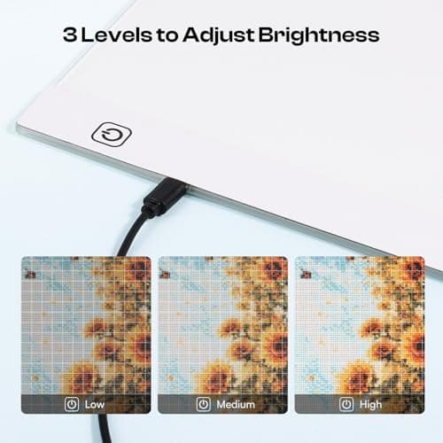 Caydo 31 PCS All Inclusive Diamond Art Accessories Kit, A4 LED Light Pad Set with Diamond Art Sealer, Trays, Electric Pen, Roller Tool for 5D Diamond Paint - Thumbnail 5
