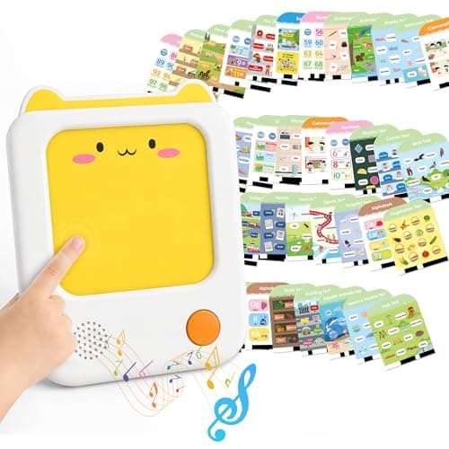 JAESITETER Screen-Free Learning Tablet, Phonics Talking Flash Cards, 84 Pages, 36 Themes, 2800+ Knowledge Points, 500+ Test Library, 300+ Thinking Training, Learning Educational Toy Kids 2-6 Gifts - Image 1