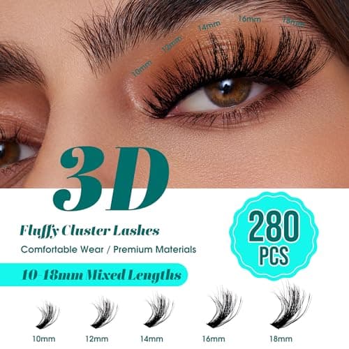 GEMERRY Lash Clusters 3D Effect (50P,10-18mm) - Thumbnail 2