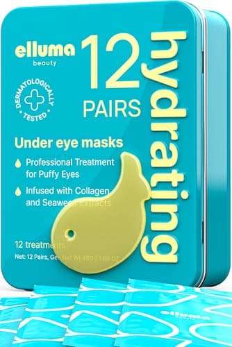 Elluma Beauty Under Eye Patches – 24 Hydrogel Pads Mix & Hydrating Sets with Seaweed Extracts - Thumbnail 2