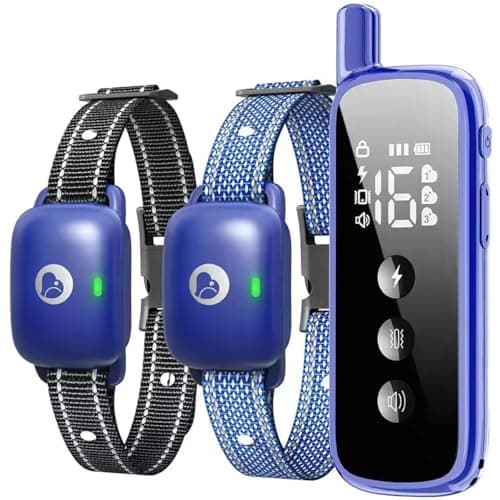Aikko Dog Shock Collar with Remote - IPX7 Waterproof, 3 Training Modes (Beep, Vibration, Shock), Rechargeable E-Collar for Most Breeds, Anti-Bark & Adjustable Humanitarian Training Collar for 2 Dog - Image 1