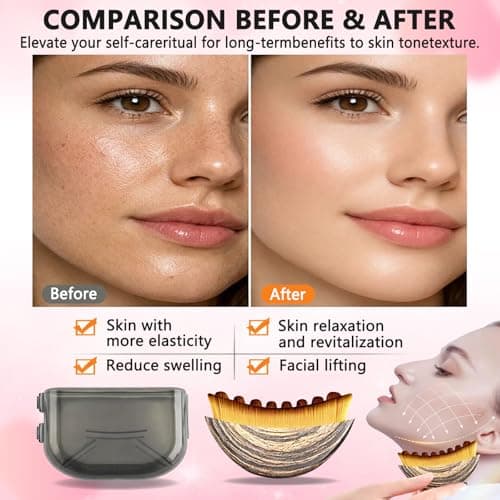 Lymphatic Contour Face Brush, Double Chin Reducer for Jawline Sculpting - Thumbnail 3