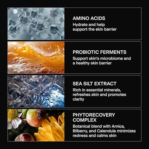 Caldera + Lab The Clean Slate | Men's Organic Foaming Facial Cleanser for Dry, Sensitive, & Normal Skin – Vegan, Natural & Antioxidant Packed Exfoliating Face Wash - Thumbnail 4