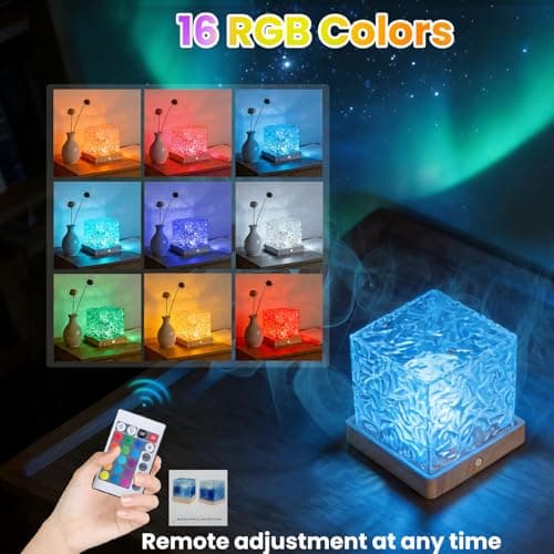 Karlstruyn Northern Aurora Light Projector, 2026 New Model 16 Color Touch Magical Northern Dreamscape Lights, Dynamic Ripple Effect Night Lights with Remote for Bedroom Kids Teens Gifts - Thumbnail 5