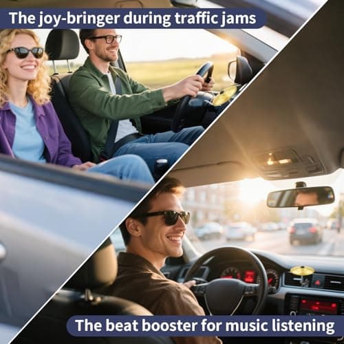 Easter Gifts, Mini Cymbal, Car Air Vent Mini Drum Crash Cymbal, Funny Musical Instruments Gadget for Drummer Music Lovers Gift, Suitable for all Types of Vehicles, Gold - Thumbnail 6