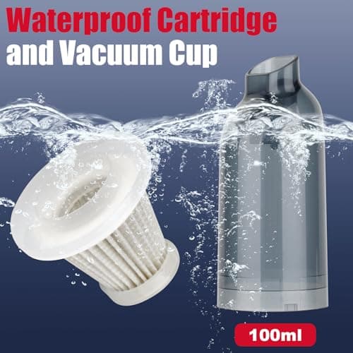 Runful 4000mAh Battery High Power Handheld Car Vacuum Cleaner, 25000PA Powerful Car Vacuum Blow and Suction 2 in 1, Best Cordless Vacuum,High Power Portable Vacuum Cleaner for Home - Thumbnail 4