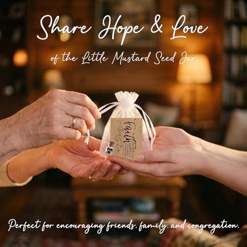 Bulk 50 Have a Little Faith Card Christian Gifts for Women, School Church Wedding Baptism Unique Christian Religious Inspirational Gifts for Women Men(Heart-50) - Thumbnail 4