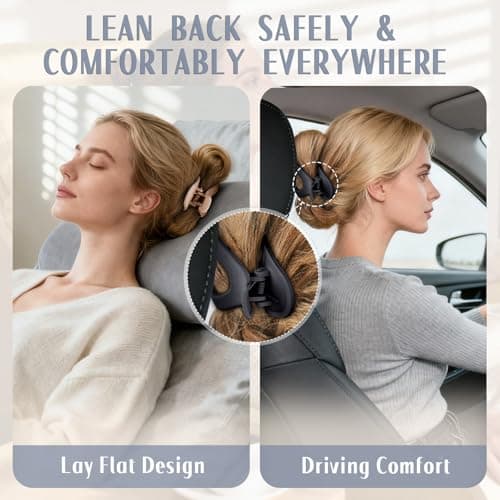 GIRLOLIIAR Flat Hair Claw Clips: 8 Pack 4.5 Inch Neutral Matte French Concord Claw Clips Set for Women with Thick/Thin Hair, Non-Slip Extra Hold Jaw Clips for Lay Down/Drive/Daily Use - Thumbnail 2