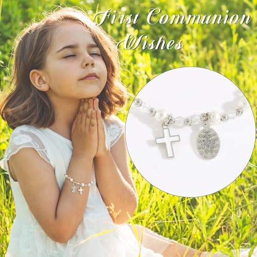 BAYLAY Confirmation Gifts for Teen Girls - Cross Bracelet for Girl Catholic Confirmation Gifts for Teenager Girls - Thumbnail 2
