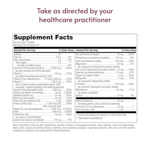 Bariatric Advantage Chewable Advanced Multi EA - High Potency Daily Multivitamin with Iron for Bariatric Surgery Patients - Mixed Fruit Flavor - 60 Count - Thumbnail 4